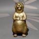 Handmade Brass Standing Beaver Decorative Figurine