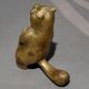 Handmade Brass Standing Beaver Decorative Figurine
