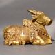 Ornate Nandi Bull Idol Handcrafted Brass