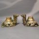 Handcrafted Vintage Brass Camel Statues Pair