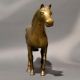 Vintage Brass Horse Sculpture Handcrafted Decor
