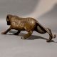 Roaring Tiger Sculpture Handcrafted Brass Decor