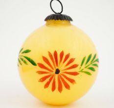 Yellow Round Flower Christmas Hanging