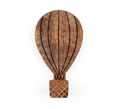 Wooden Adhesive Hot Air Balloon Shape Wall Hook