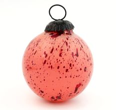 Round Decorative Rose Gold Ava Mercury Hanging Ornament