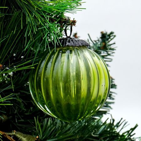 Green Solid Melon Christmas Hanging