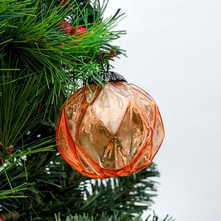 Light Amber Box Cut Christmas Hanging