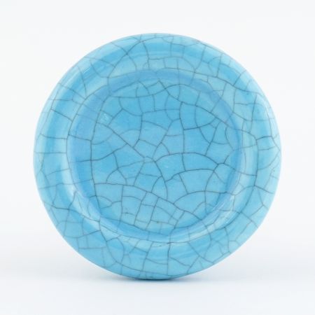 Turquoise Crackle Ceramic Cabinet Knob