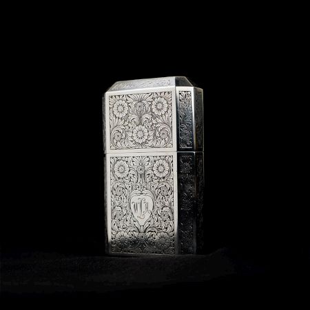 Tiffany and Co Sterling Silver Engraved Flask