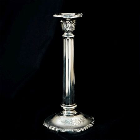 Vintage Sterling Silver Tall Candle Holder Stand