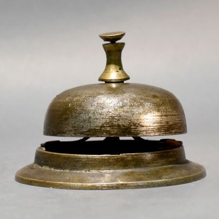 Brass Hotel Service Bell Vintage Desk Bell