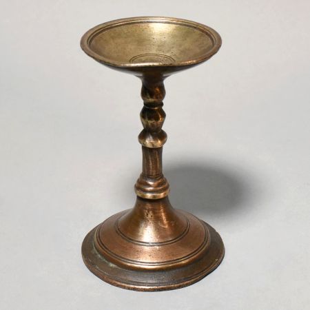 Brass Traditional Pooja Oil Lamp Diya Stand
