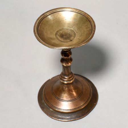 Brass Traditional Pooja Oil Lamp Diya Stand