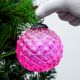 Pink Solid Custard Apple Christmas Hanging