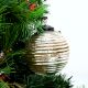 Antique Striped Cut Round Christmas Ornament Online