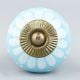 Turquoise Floral Ceramic Drawer Knobs Online