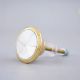 Natural Shell Brass Dresser Knob