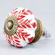 Red Leaf Ceramic Knob