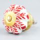 Red Leaf Ceramic Knob