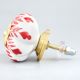 Red Leaf Ceramic Knob