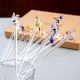 Assorted 6 Pieces Animal Stirrer Glass Swizzle Sticks for Cocktail Party