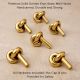 Handmade Solid Golden Brass Knot Cabinet Knob