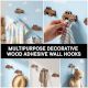 Natural Wooden Adhesive Car Design Wall Hook