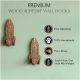 Natural Wooden Adhesive Rocket Shape Coat Wall Hook-1 Piece