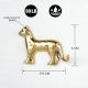 Decorative Handmade Golden Leopard Design Brass Wall Hook
