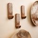 3 Pieces Wooden Decorative Adhesive Wall Key And Towel Holder