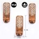 3 Pieces Wooden Decorative Adhesive Wall Key And Towel Holder