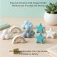 Multicolor Decorative Ceramic Star Cloud and Rainbow Shapes Cabinet Knobs-8 Pieces