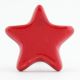Solid Red Star Ceramic Cupboard Knob
