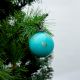 Vintage Turquoise Glass Hanging Ornament