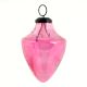 Vintage Pink Glass Cone Shape Hanging Ornament