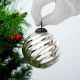 Vintage Glass Silver Round Hanging Ornament For Christmas Tree decor