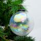 Transparent Round Glass Hanging Ornament