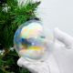 Transparent Round Glass Hanging Ornament