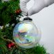 Transparent Round Glass Hanging Ornament