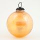 Vintage Round Amber Glass Hanging Ornament For Christmas Tree