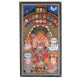 Kalighat Pattachitra Goddess Durga Folk Painting (216×121 cm)
