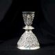 Handcrafted Thailand Sterling Silver Embossed Candle Holder