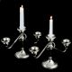 Vintage Sterling Silver Three Arm Candle Holder in Pair