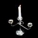 Vintage Sterling Silver Three Arm Candle Holder in Pair