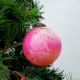 Pink Decorative Round Glass Hanging Ornament