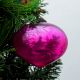 Queen Pink Vintage Glass Turnip Christmas Ornament