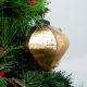 Gold Decorative Mercury Glass Diamond Shape Hanging Ornament