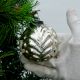 Silver Vintage Round Mercury Glass Christmas Ornament