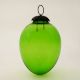 Green Decorative Avocado Shaped Glass Christmas Hanging Ornament