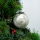 Silver Vintage Round Mercury Glass Christmas Ornament